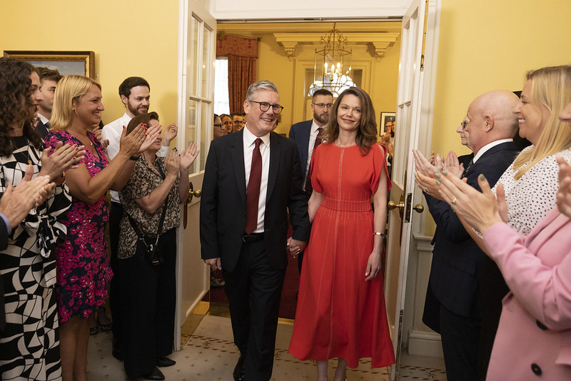 Sir Keir Starmer Enters Downing Street As Prime Minister Following ...